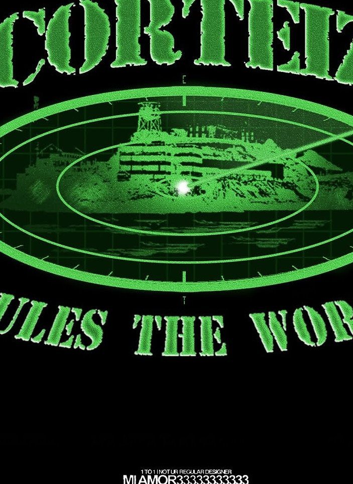 Green radar graphic with landscape silhouette and distressed stencil text on a black background.